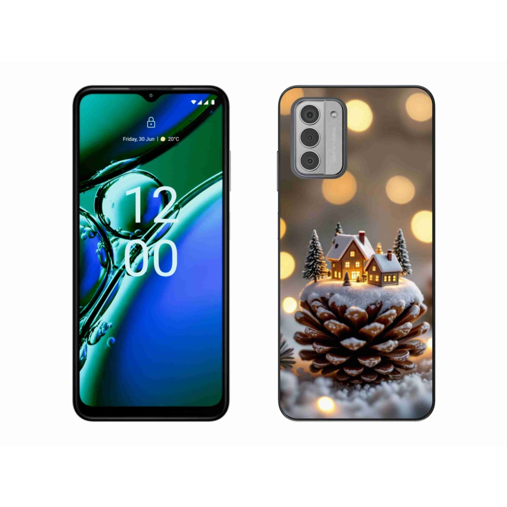 mmCase gélhuzat a Nokia G42-hez – téli falu