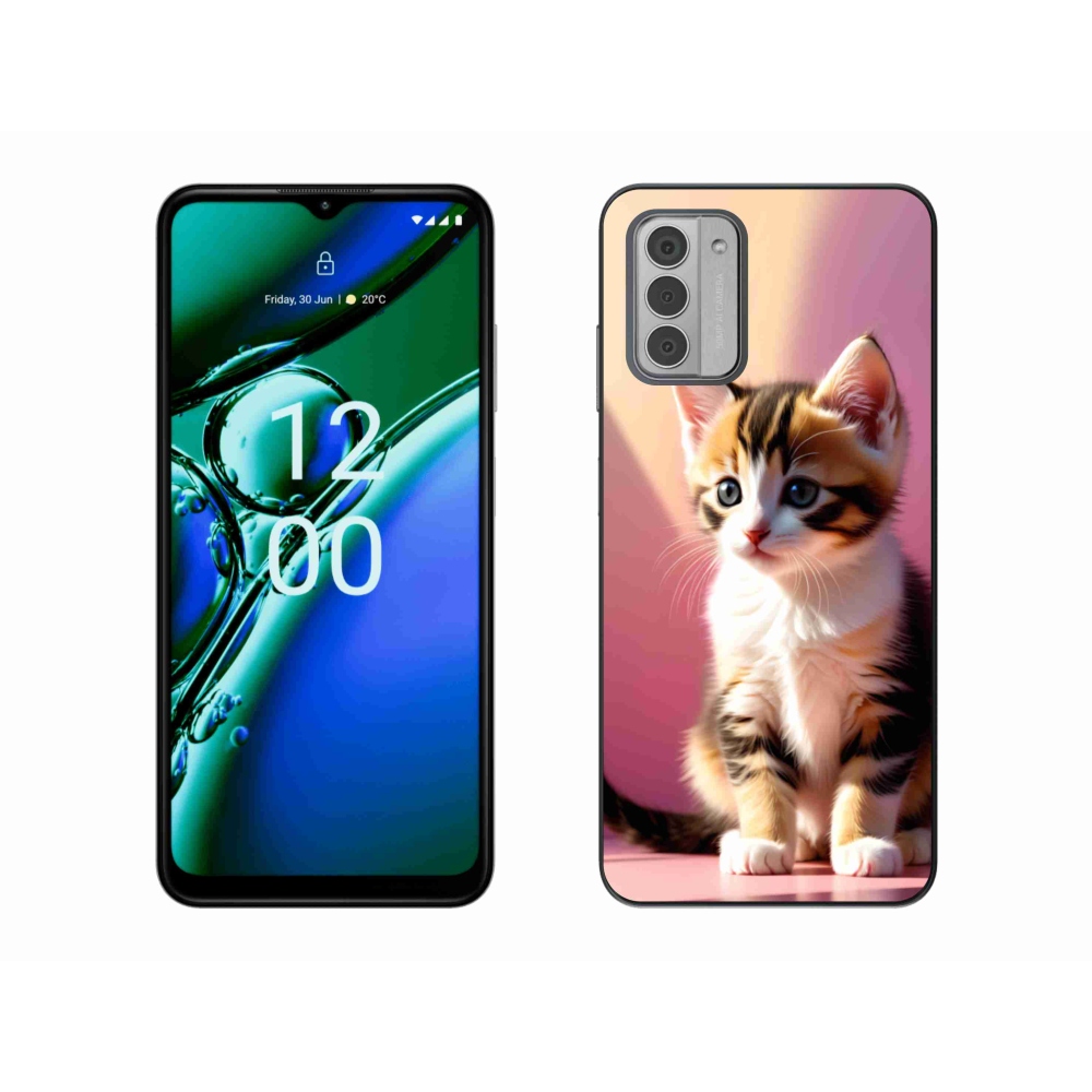 Zselés borítás mmCase a Nokia G42 készülékhez - kíváncsi cica 2