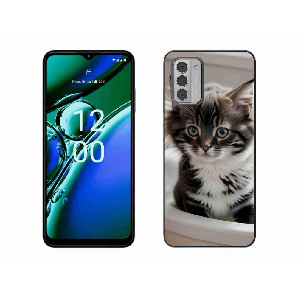 Zselés borítás mmCase a Nokia G42 készülékhez - kíváncsi cica