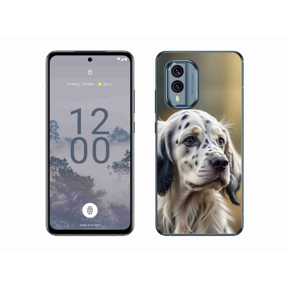 Zselés borítás mmCase a Nokia X30 5G készülékhez - English Setter