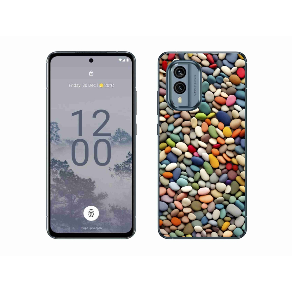 Zselés borítás mmCase a Nokia X30 5G készülékhez - színes strasszkövek 2