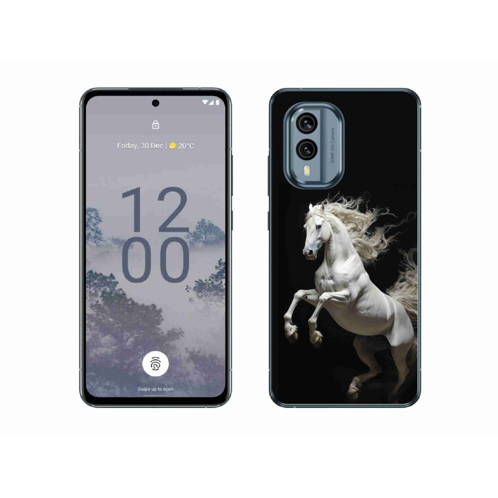 Zselés borítás mmCase a Nokia X30 5G készülékhez - fehér ló 4