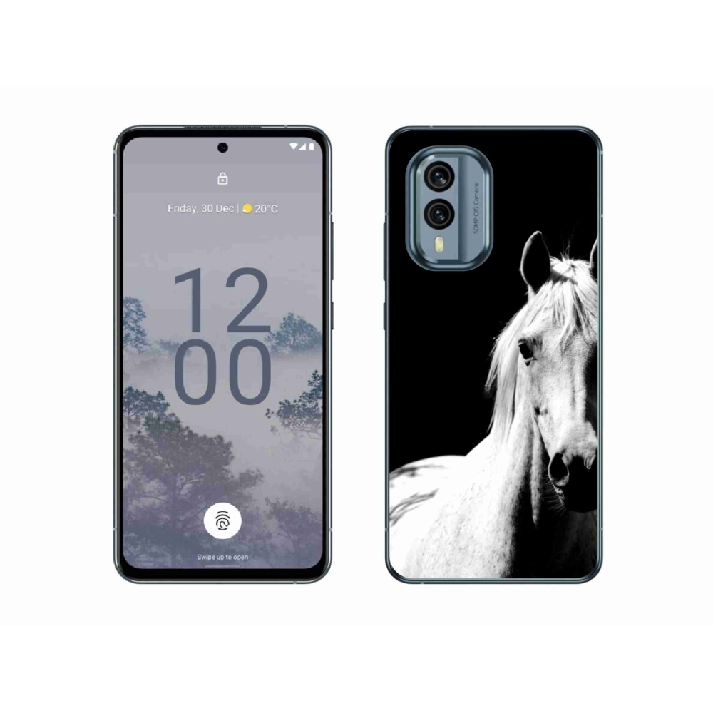 Zselés borítás mmCase a Nokia X30 5G készülékhez - fehér ló 5