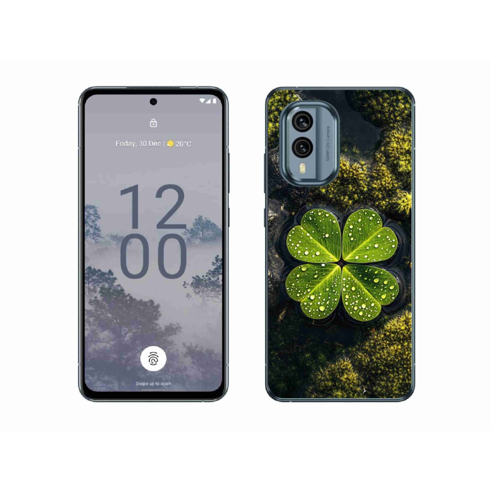 Zselés borítás mmCase a Nokia X30 5G készülékhez - négylevelű lóhere