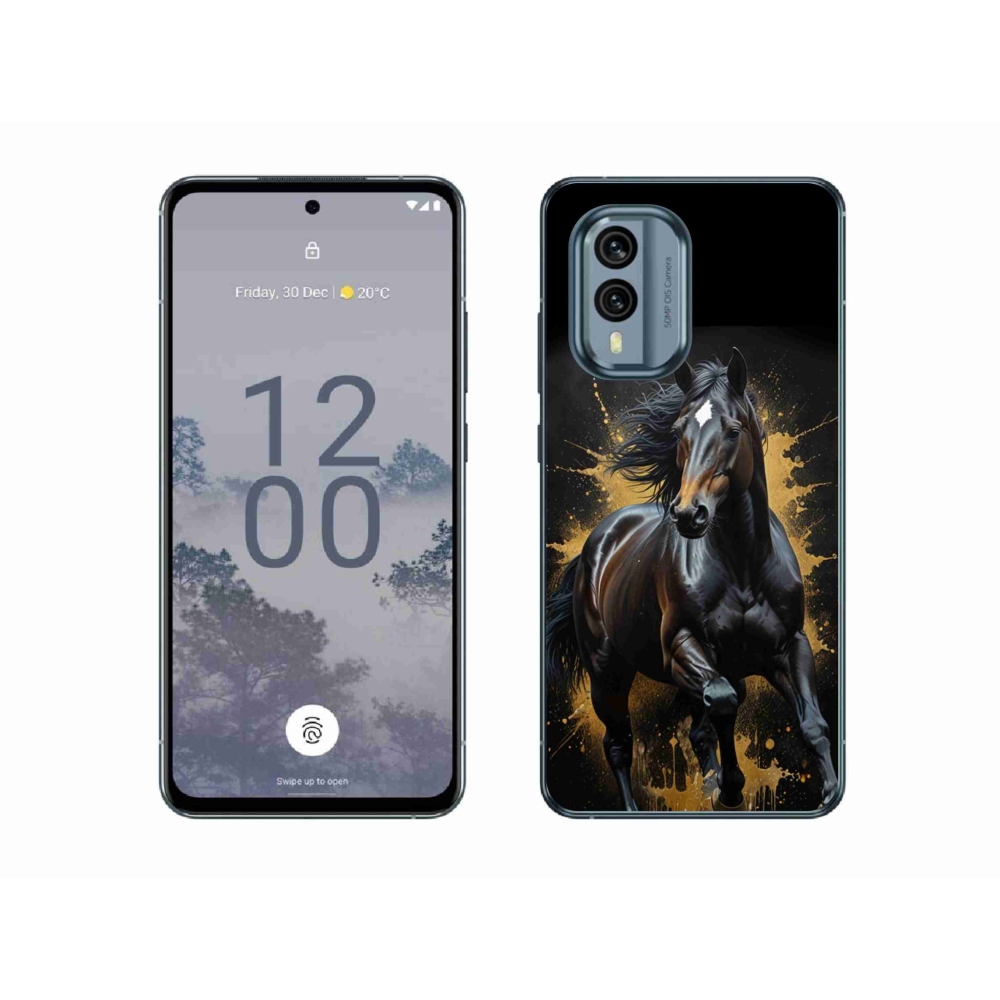 mmCase gél tok a Nokia X30 5G-hez – elegáns fekete