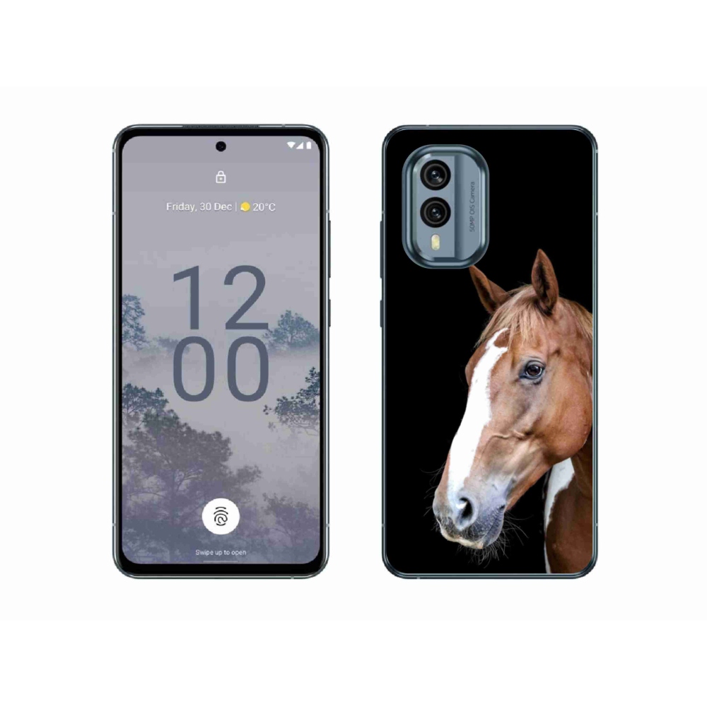 Zselés tok mmCase a Nokia X30 5G készülékhez - barna ló 3