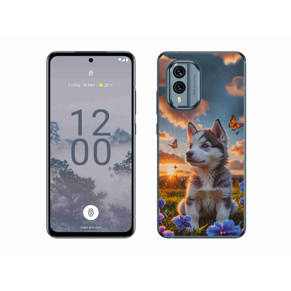 mmCase gél tok a Nokia X30 5G-hez – husky naplementekor