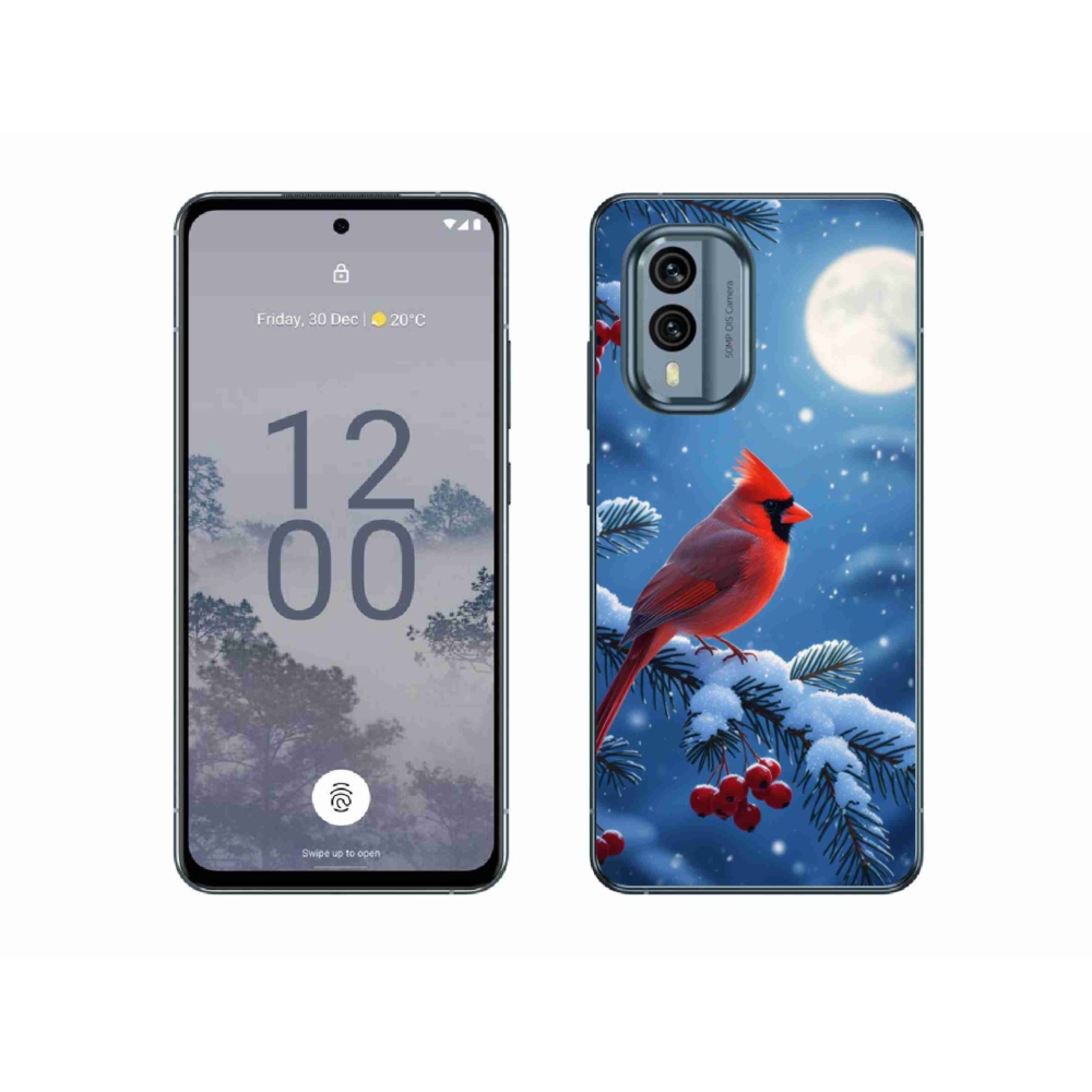 mmCase gél tok a Nokia X30 5G-hez – bíborvörös