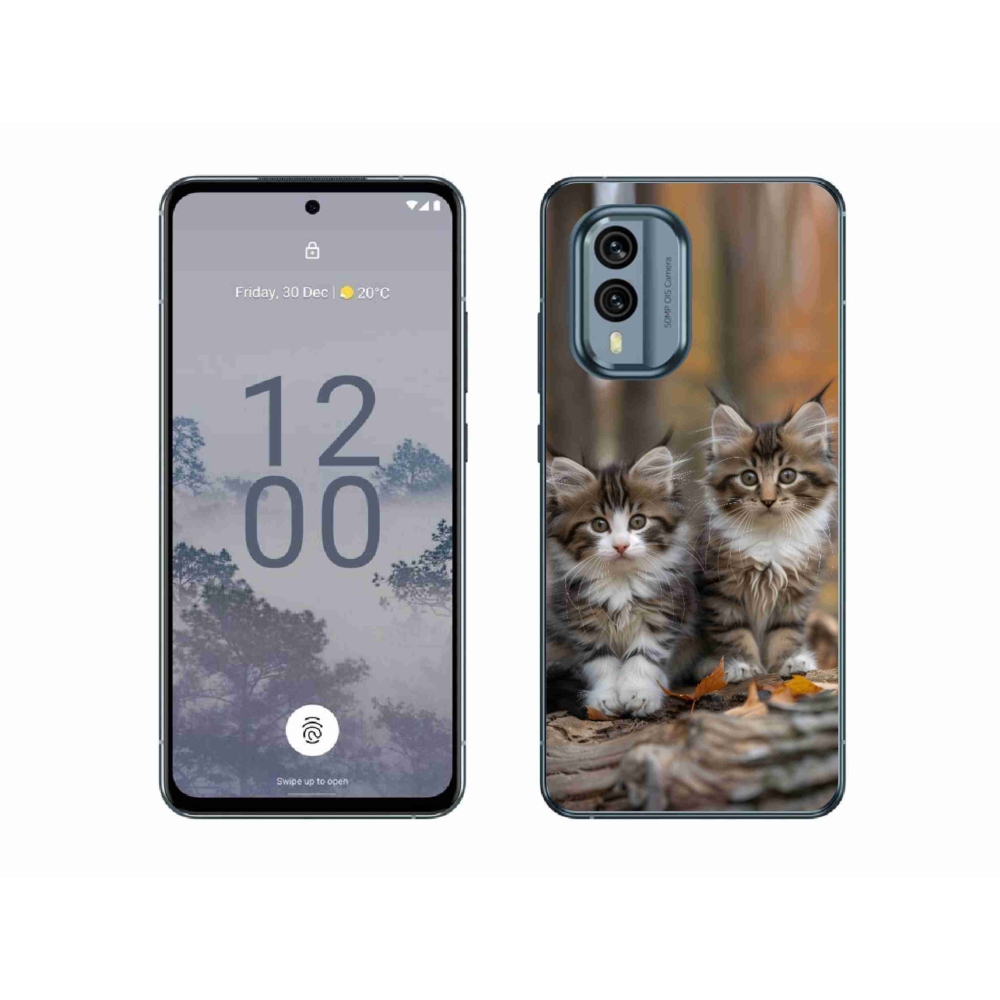 mmCase gél tok a Nokia X30 5G-hez – macska duó 3