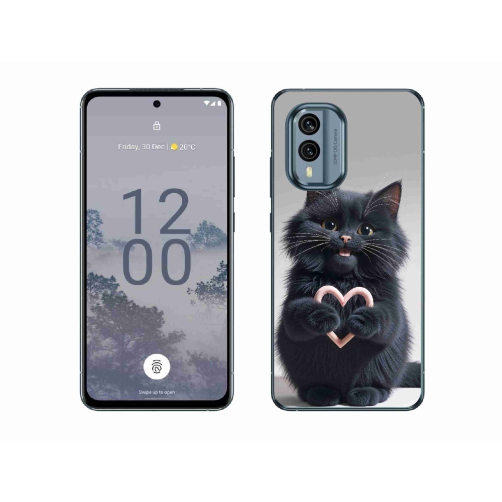 mmCase gél tok a Nokia X30 5G-hez – Macska szerelem 3
