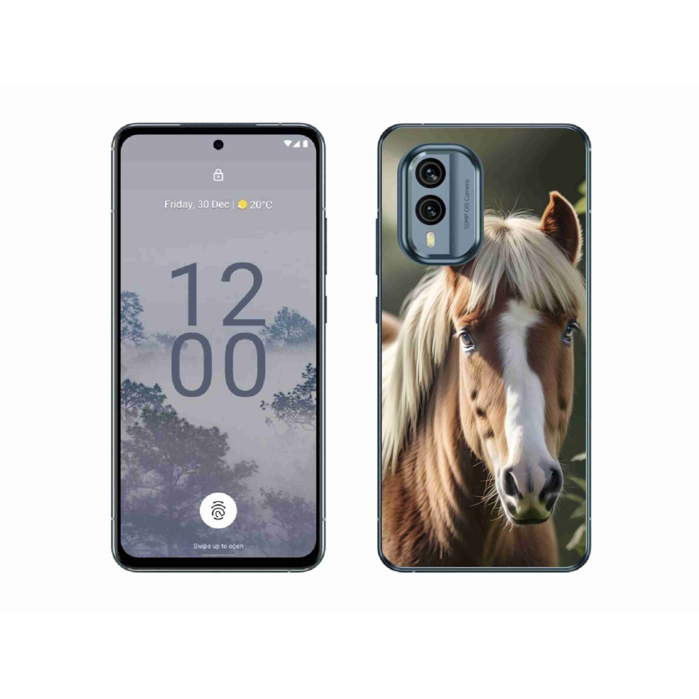mmCase gél tok a Nokia X30 5G-hez – világos sörényű ló