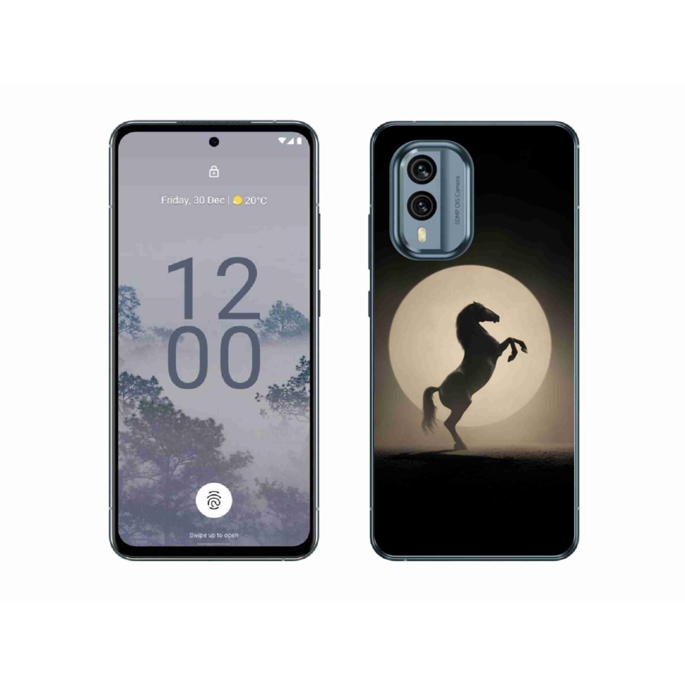 Zselés borítás mmCase a Nokia X30 5G készülékhez - ló sziluettben