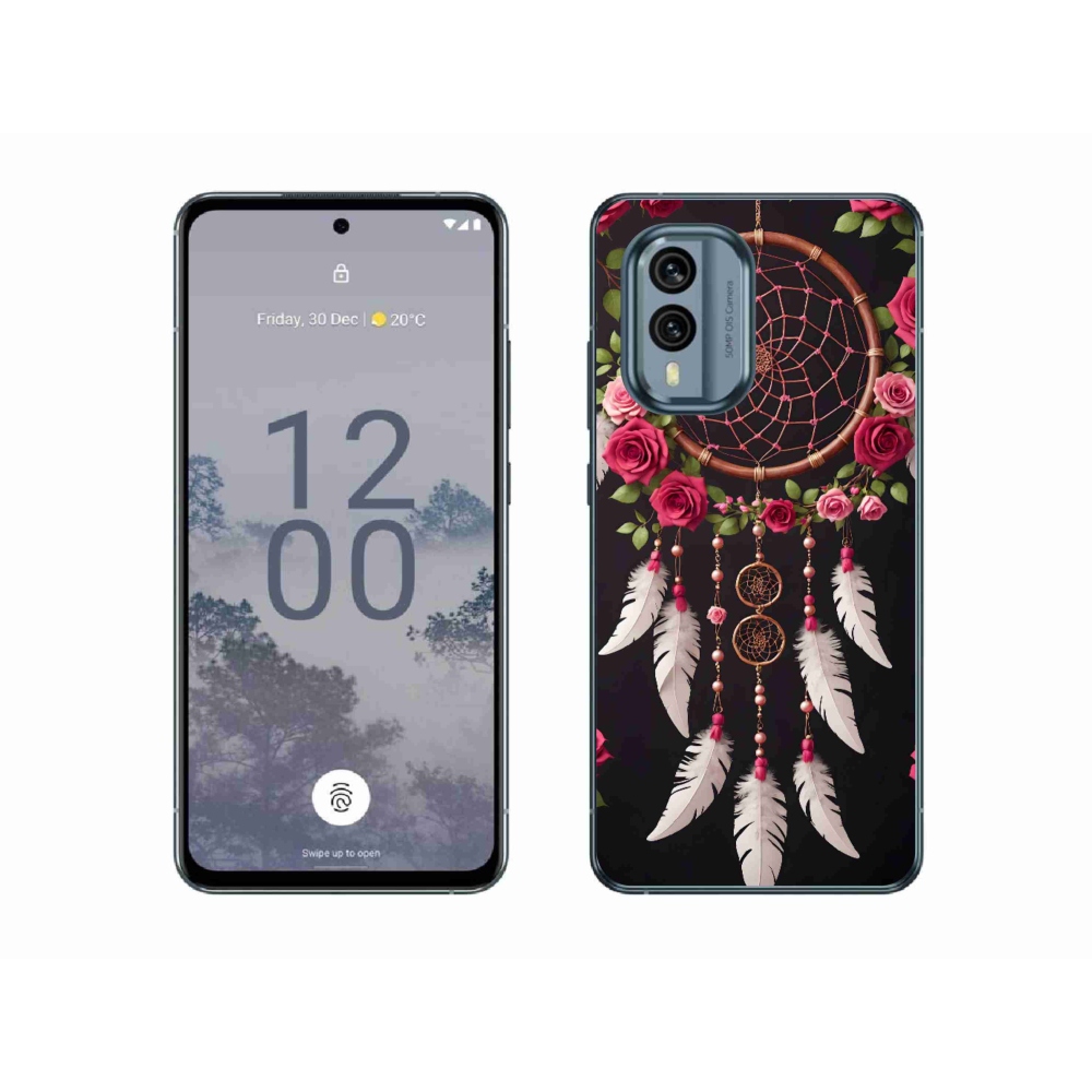 mmCase gél tok a Nokia X30 5G-hez – álomfogó rózsákkal