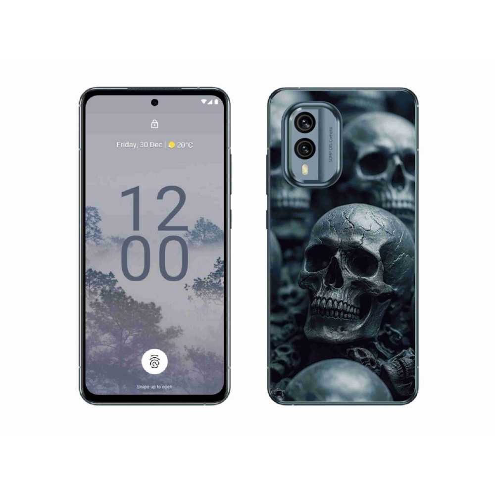 Zselés borítás mmCase a Nokia X30 5G készülékhez - koponya 2
