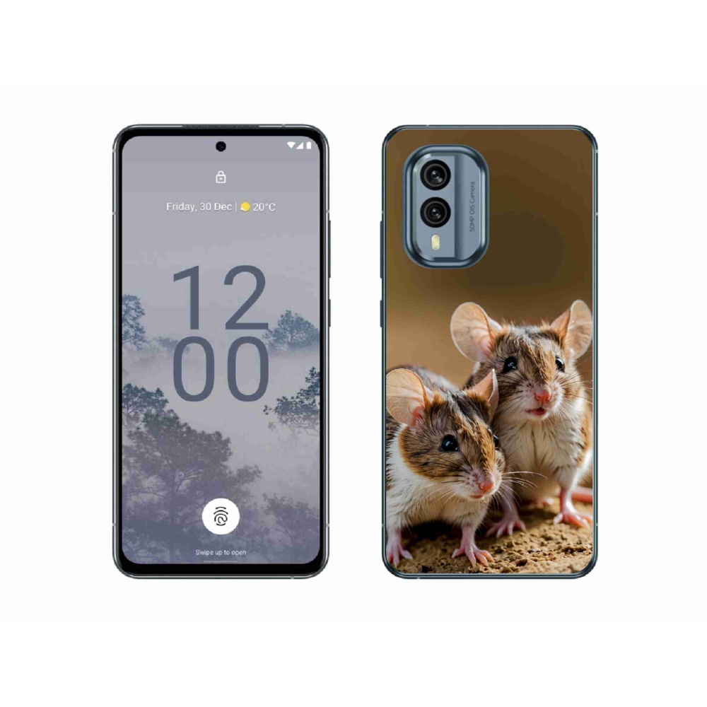 mmCase gélhuzat a Nokia X30 5G-hez – egérkettős