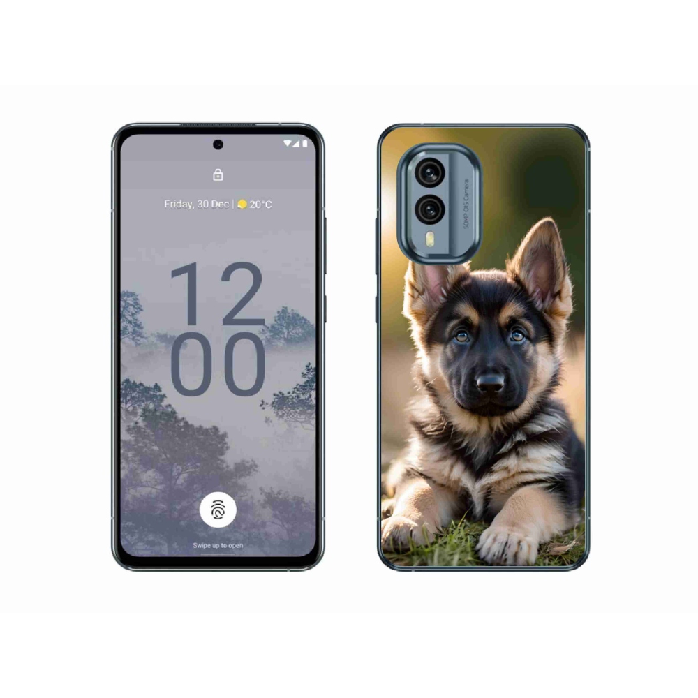 mmCase gél tok a Nokia X30 5G-hez – német juhászkutya a természetben