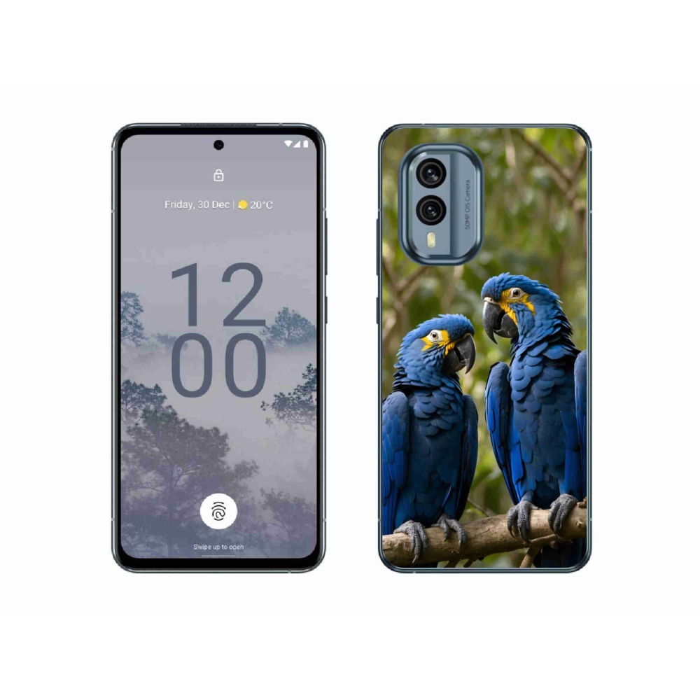 mmCase gélhuzat a Nokia X30 5G-hez – papagájduó