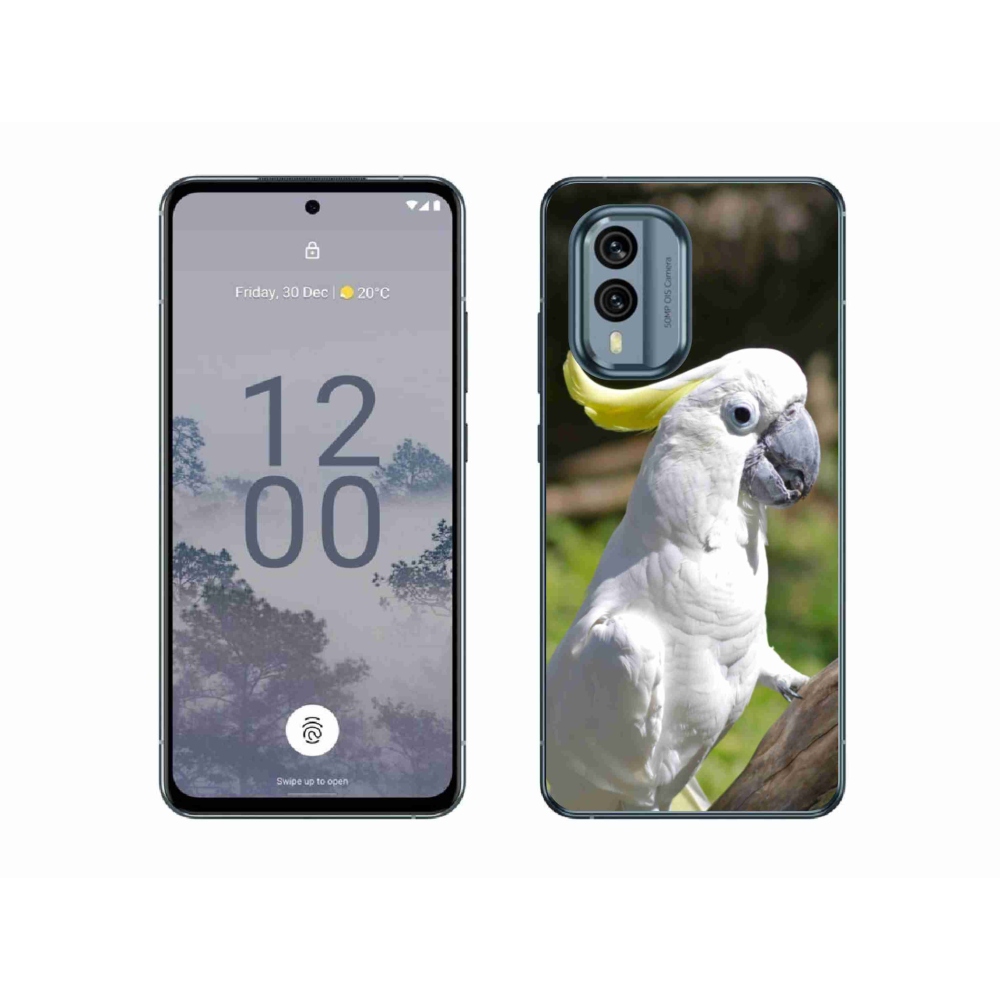 Zselés borítás mmCase a Nokia X30 5G készülékhez - papagáj kakadu 2