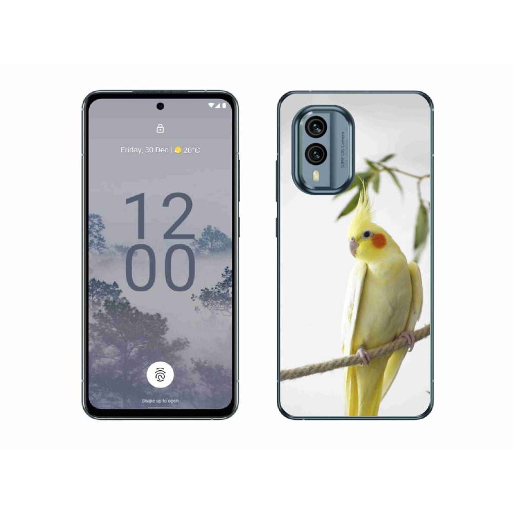 mmCase gél tok a Nokia X30 5G-hez – tollas papagáj