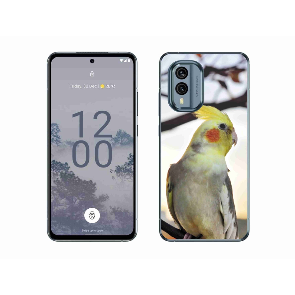 Zselés borítás mmCase a Nokia X30 5G készülékhez - papagáj korela