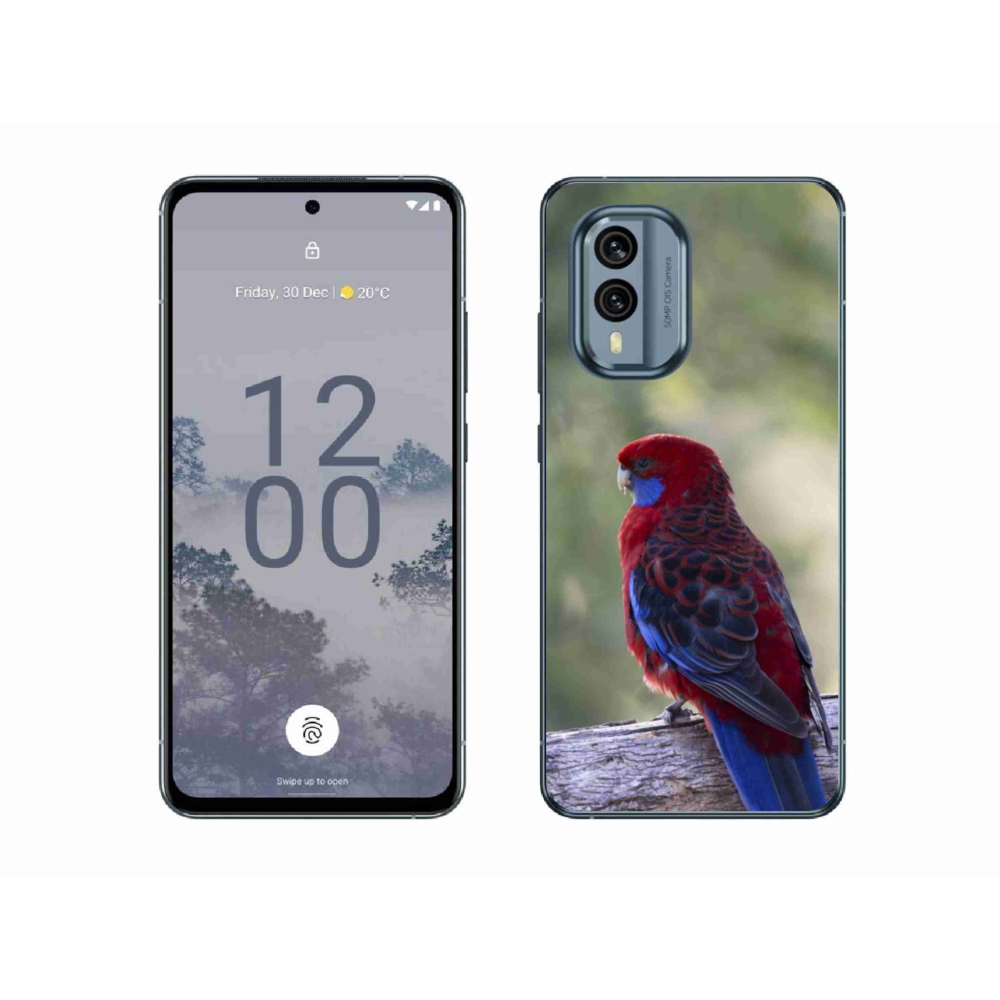 Zselés borítás mmCase a Nokia X30 5G készülékhez - papagáj rosela