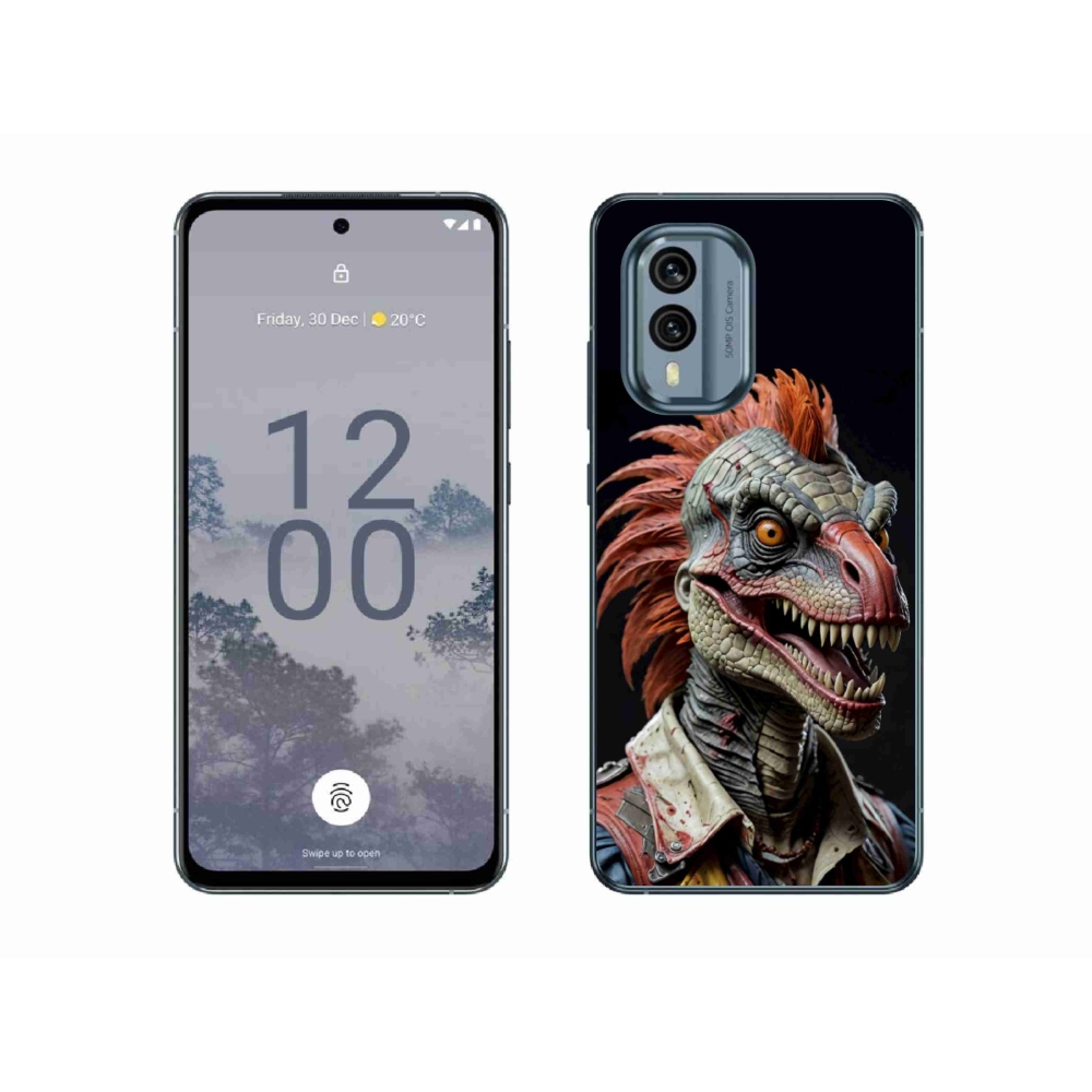 mmCase gél tok a Nokia X30 5G-hez – punk dinoszaurusz