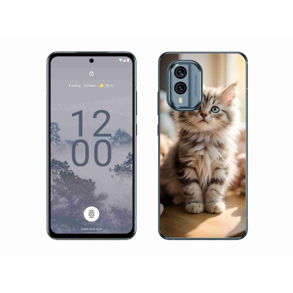 mmCase gél tok a Nokia X30 5G-hez – aranyos cica 10