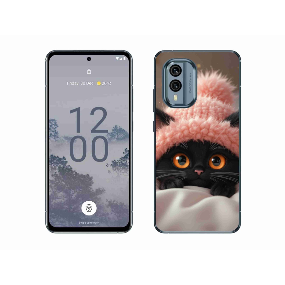 Zselés borítás mmCase a Nokia X30 5G készülékhez - aranyos cica 7