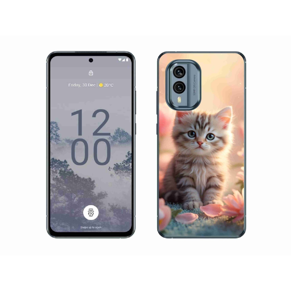 Zselés borítás mmCase a Nokia X30 5G készülékhez - aranyos cica 8