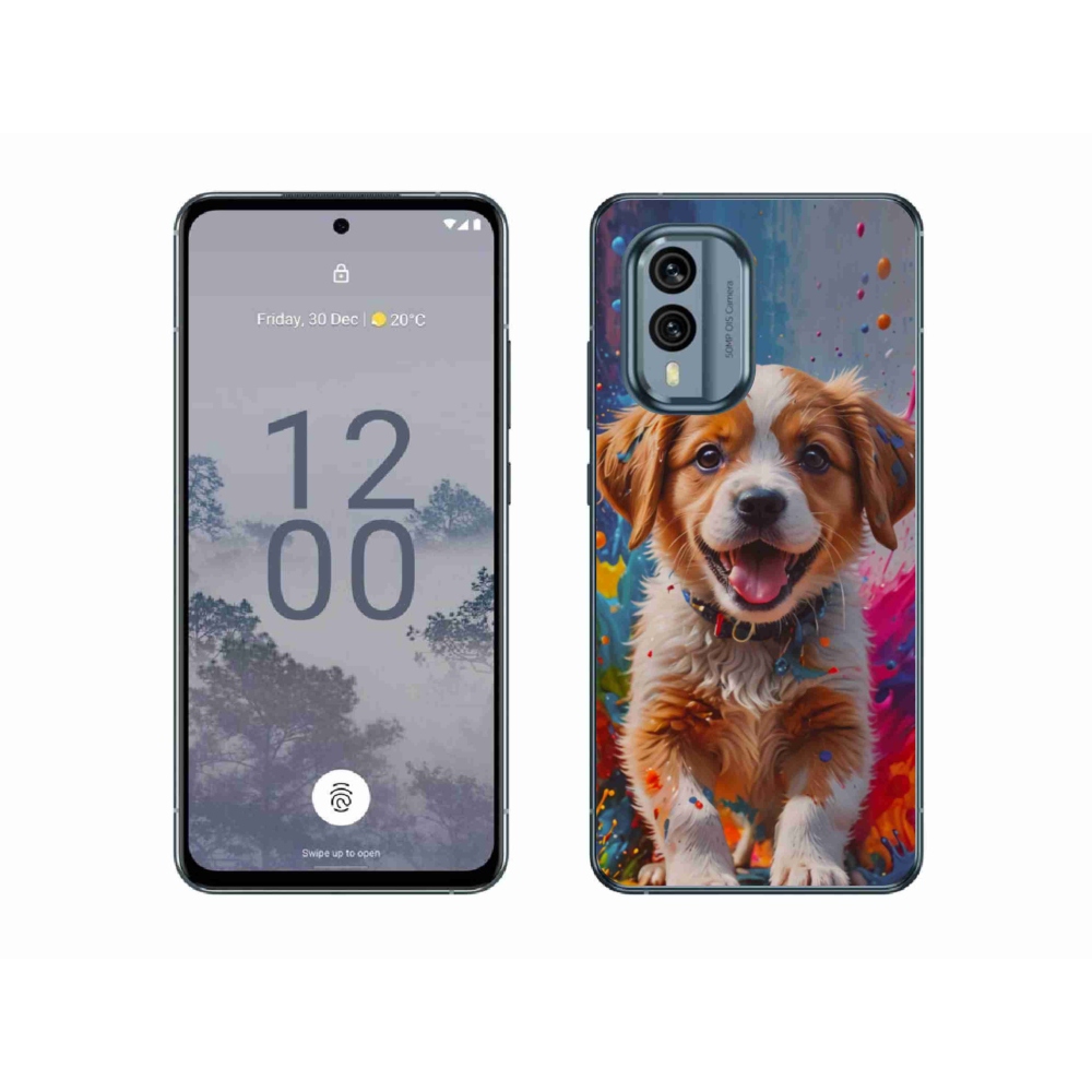 Zselés borítás mmCase a Nokia X30 5G készülékhez - aranyos kiskutya 3