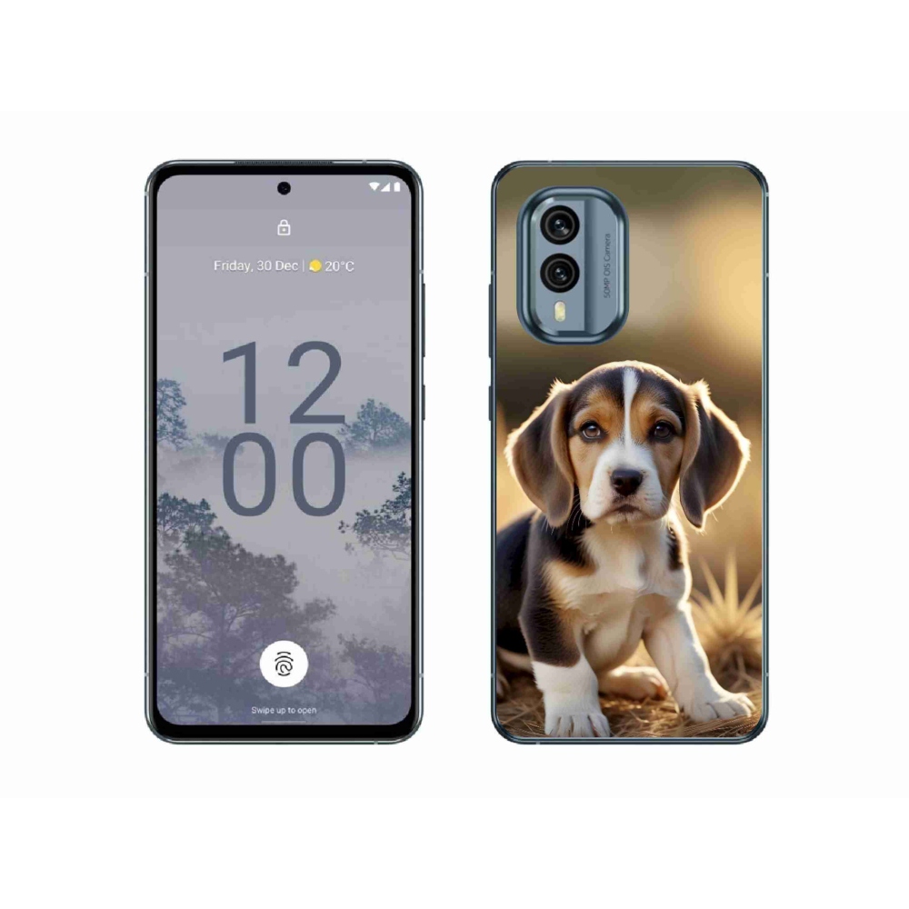 mmCase gél tok a Nokia X30 5G-hez – aranyos beagle