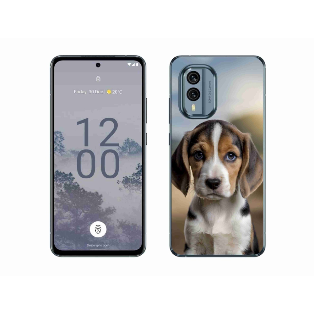 mmCase gél tok a Nokia X30 5G-hez – aranyos beagle
