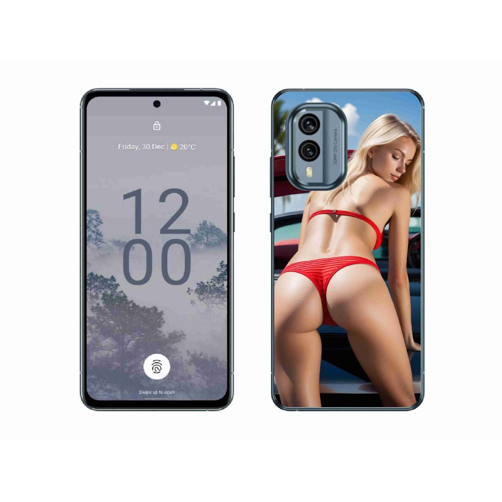 mmCase gélhuzat a Nokia X30 5G-hez – szexi nő 2