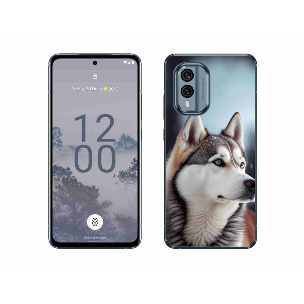 mmCase gél tok a Nokia X30 5G-hez – szibériai husky