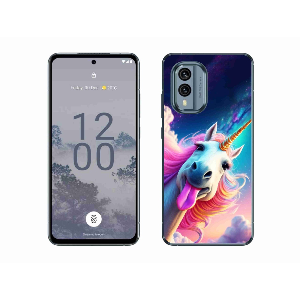 mmCase gélhuzat a Nokia X30 5G-hez – őrült egyszarvú