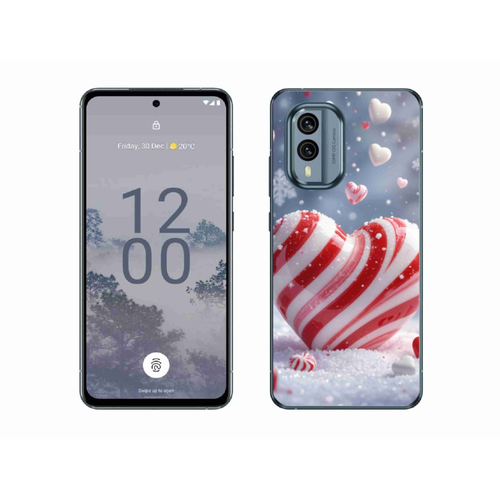 Zselés borítás mmCase a Nokia X30 5G készülékhez - édes szívecske