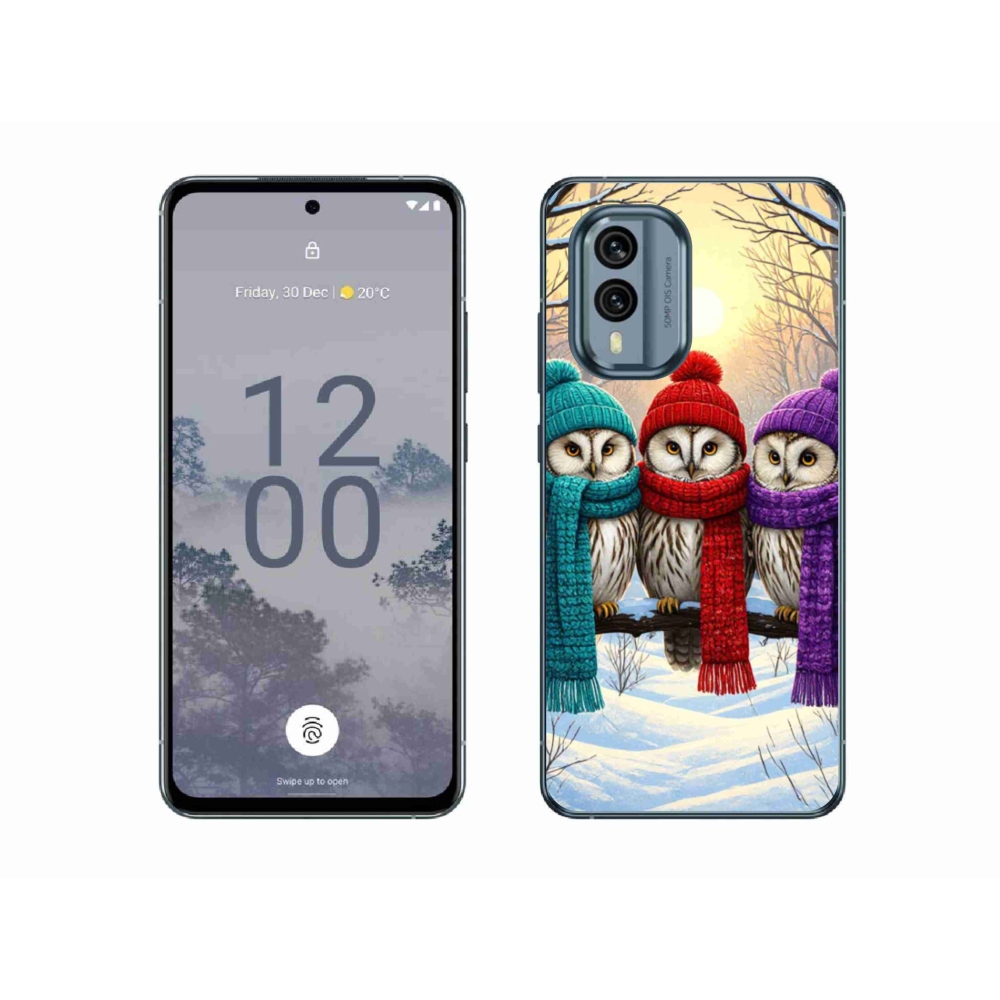 Zselés borítás mmCase a Nokia X30 5G készülékhez - bagolybarátok