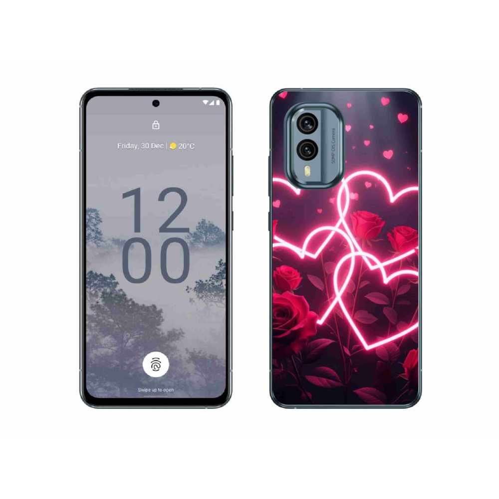 Gél borítás mmCase a Nokia X30 5G készülékhez - Szerelem szíve