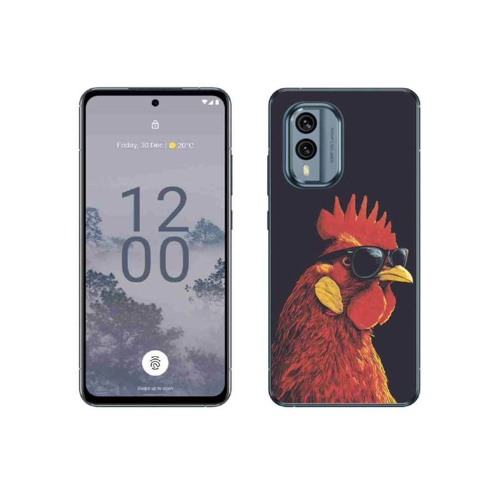 Zselés borítás mmCase a Nokia X30 5G készülékhez - stílusos kakas