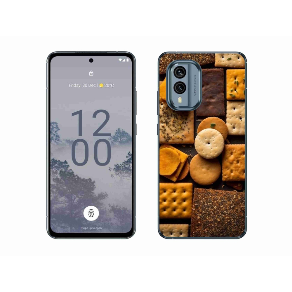 Zselés borítás mmCase a Nokia X30 5G készülékhez - kekszek