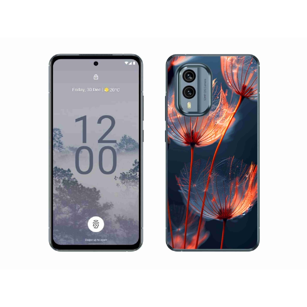 Zselés borítás mmCase a Nokia X30 5G készülékhez - világító pehely