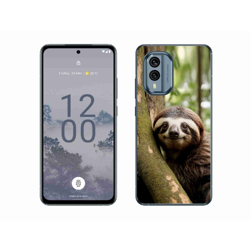 mmCase gél tok a Nokia X30 5G-hez – mosolygós lajhár