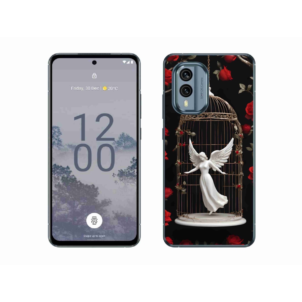 Zselés borítás mmCase a Nokia X30 5G készülékhez - csapdába esett angyal