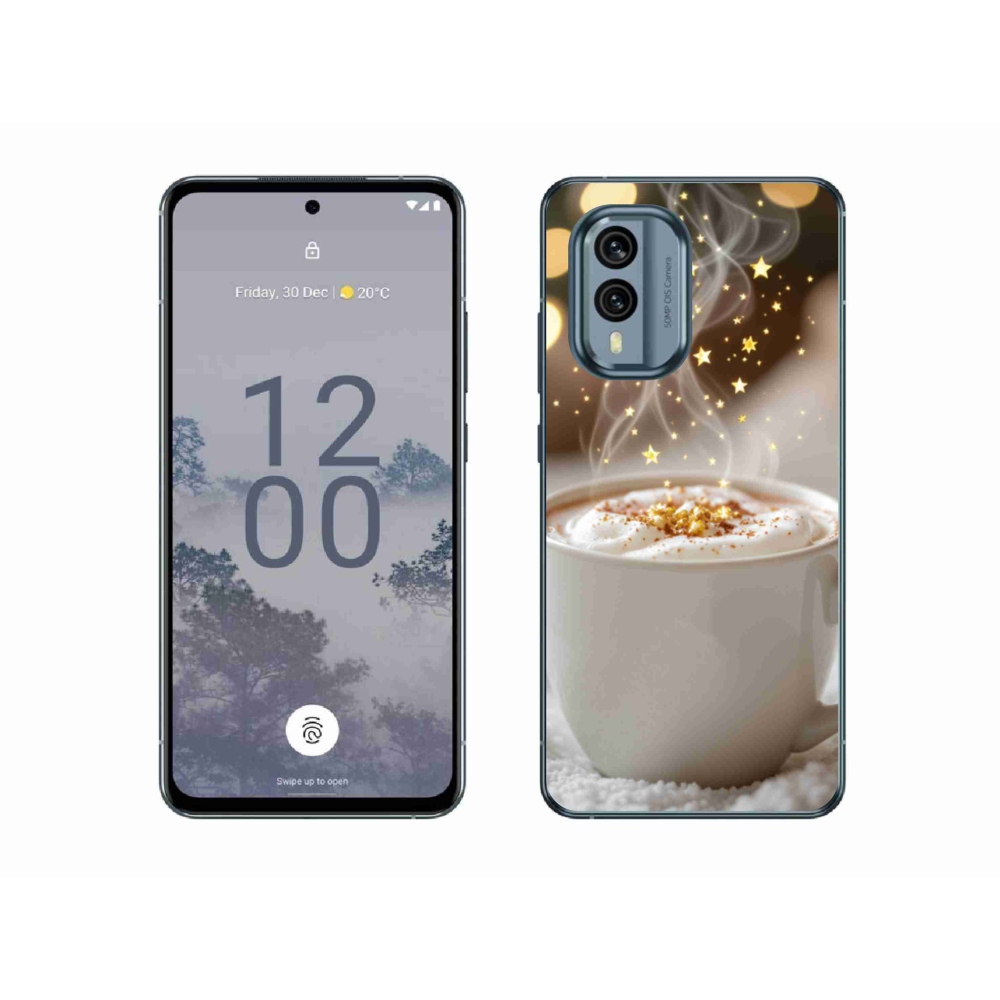 Zselés borítás mmCase a Nokia X30 5G készülékhez - Karácsonyi forró ital