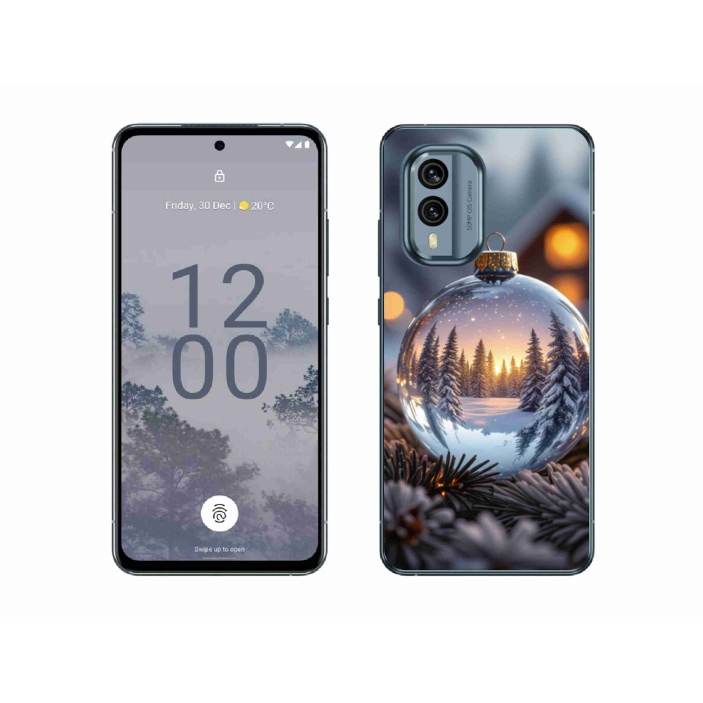 Zselés borítás mmCase a Nokia X30 5G készülékhez - karácsonyi dekoráció