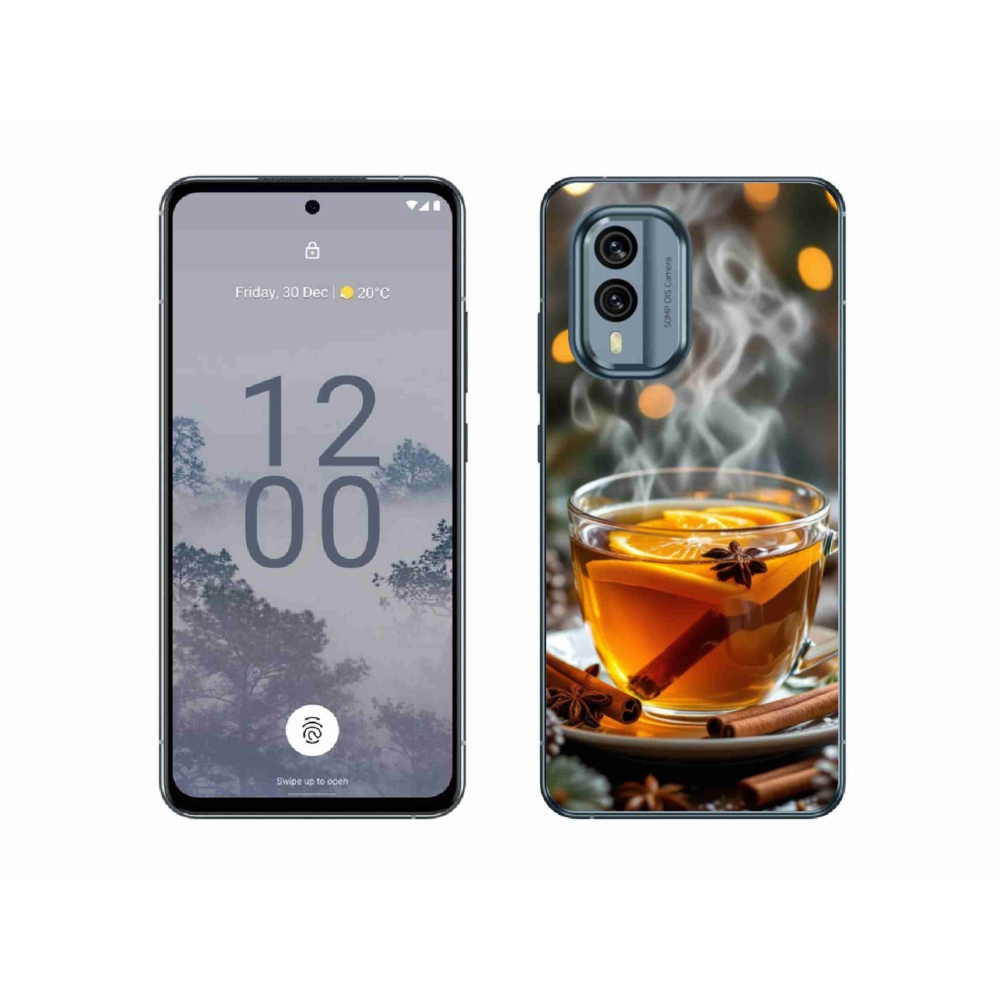 Zselés borítás mmCase a Nokia X30 5G készülékhez - karácsonyi lyukasztás
