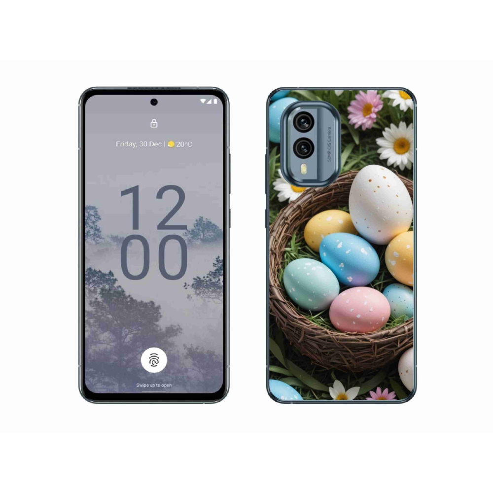 Zselés borítás mmCase a Nokia X30 5G készülékhez - Húsvéti tojások 2
