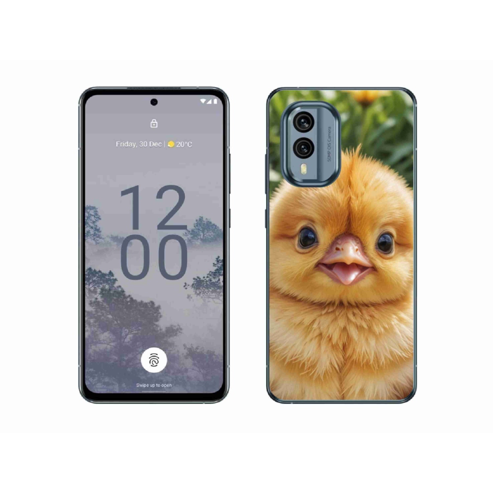 Zselés borítás mmCase a Nokia X30 5G készülékhez - boldog csaj