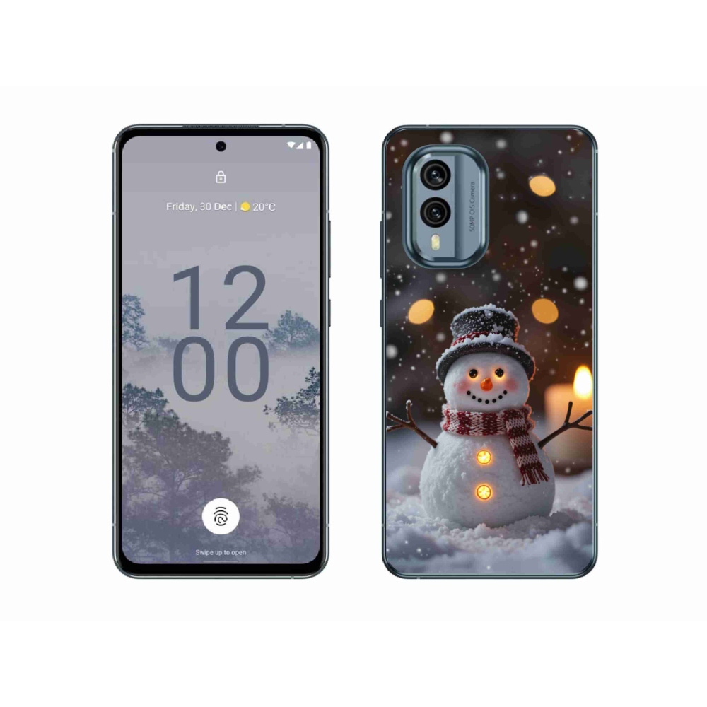 mmCase gél tok a Nokia X30 5G-hez – vidám hóember
