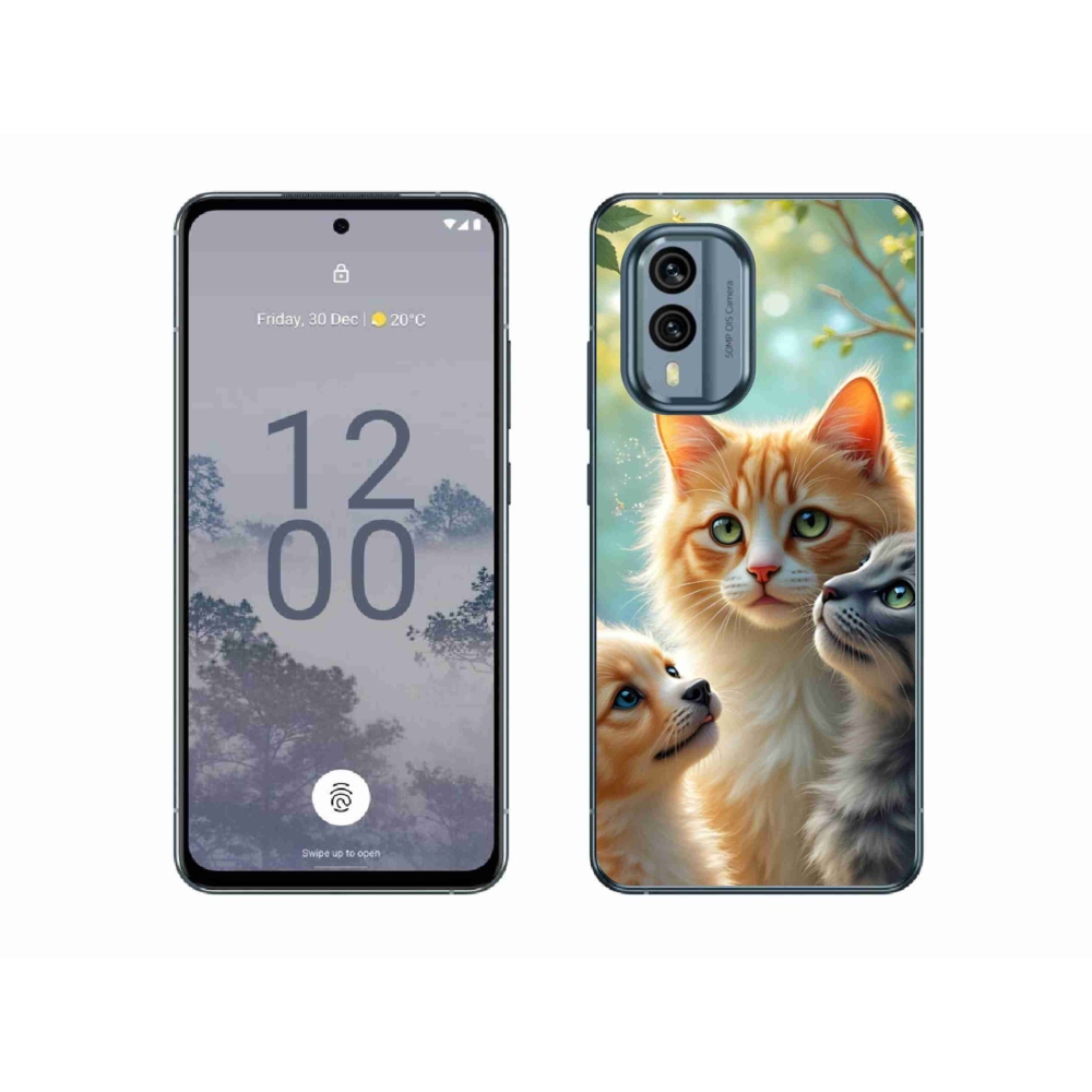 Zselés borítás mmCase a Nokia X30 5G készülékhez - állatbarátság 2